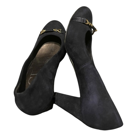 AGL Black heels with Gold Detailing 36.5/6 - Picture 14 of 16